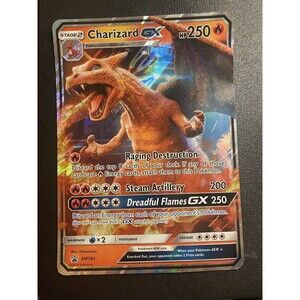 Pokemon TCG Charizard GX SM Black Star Promo SM195 Jumbo Promo LP-MP